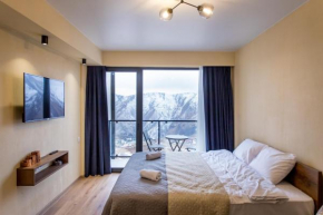 Valley and mountain view, Twins 409, Gudauri